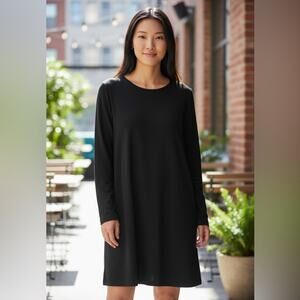 Trina Turk Gray Ponte Long Sleeve Dress Size 10